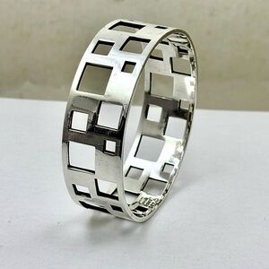 Vintage BENT KNUDSEN Sterling Modernist Bangle - No. 127